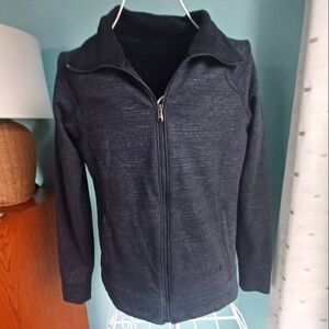 EUC Under Armour Black & Silver Full Zip Sherpa Lined Jacket-Women's Sz Small???